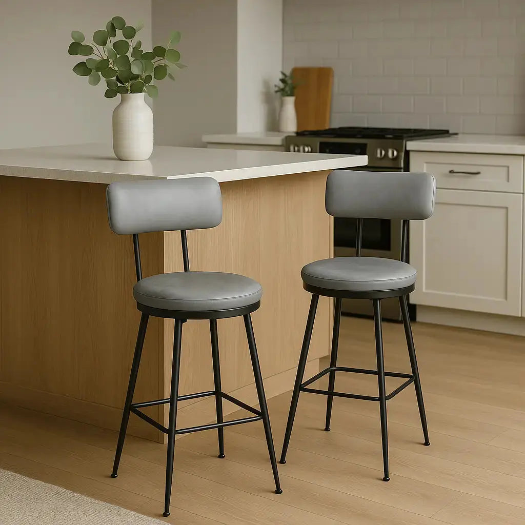 chaises-bar-industriel-métal-avec-dossier