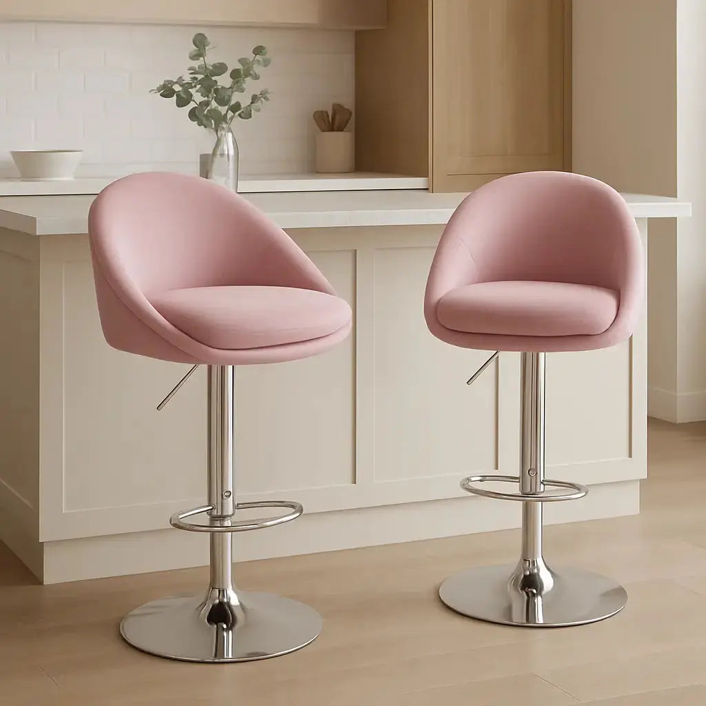 chaises-bar-pivotant-velours