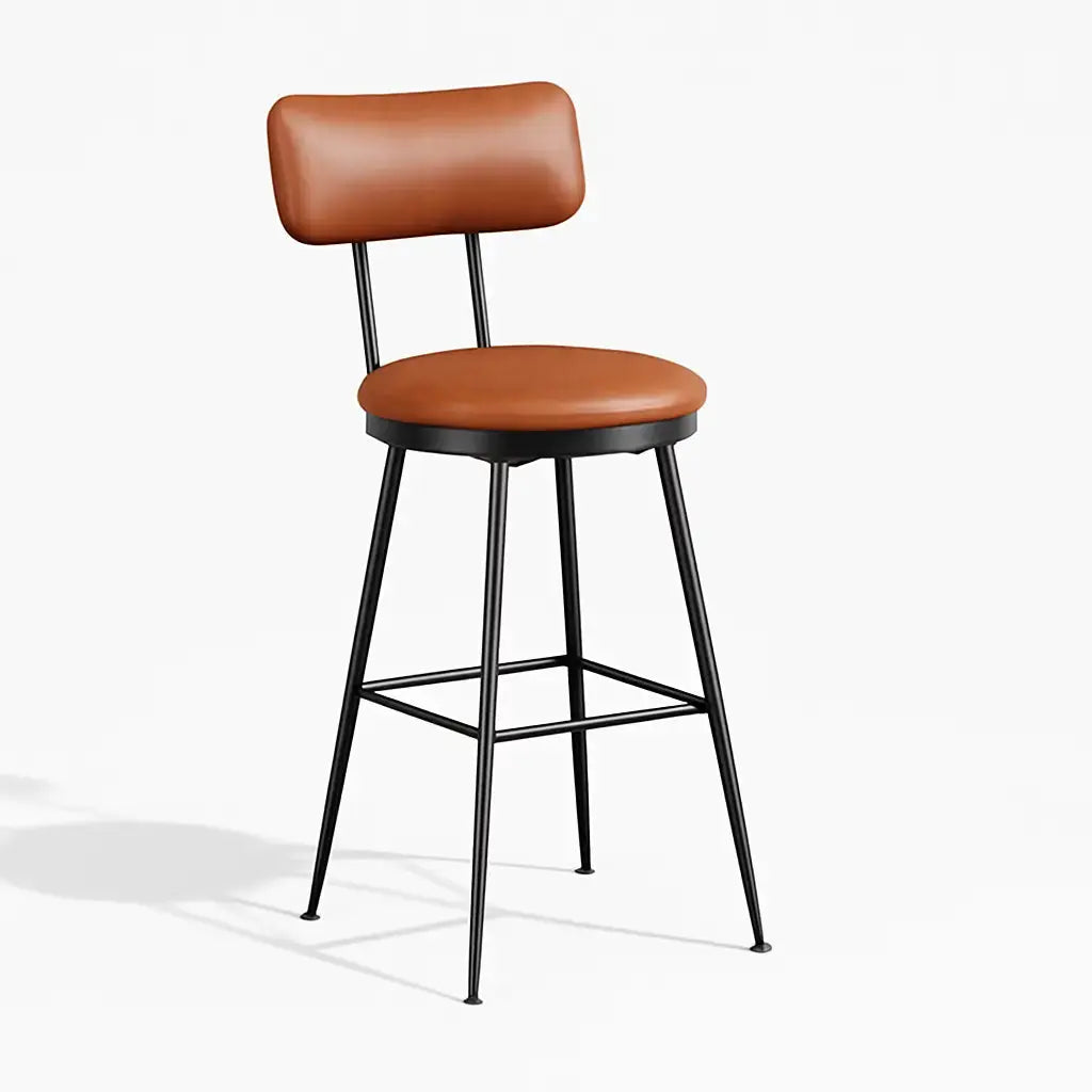 chaises-bar -industriel-en-métal-avec-dossier