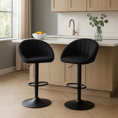 chaises-de-bar-réglable-avec-dossier-et-accoudoirs