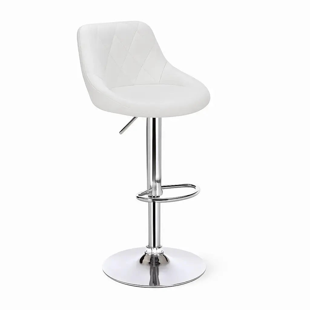 tabouret-de-bar-en-cuir-blanc-design