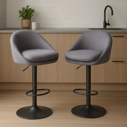 tabourets-bar-pivotant-en-velours