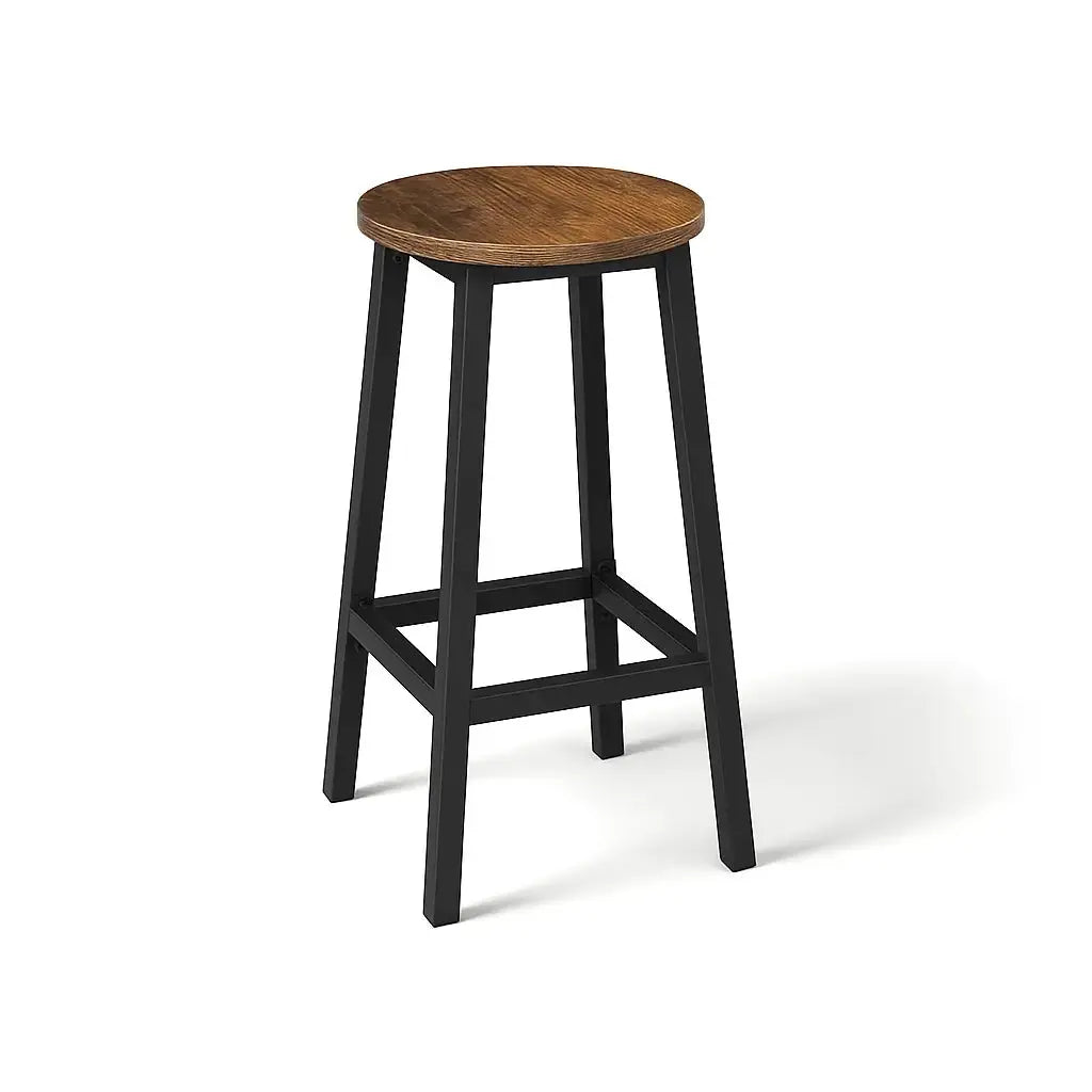 Tabourets de bar en bois industriel - Lot de 2 La Haute Chaise