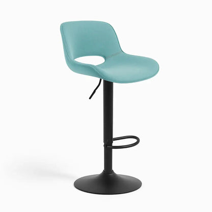 tabourets-de-bar-réglable-bleu-canard