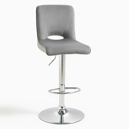 tabourets-de-bar-réglable-gris