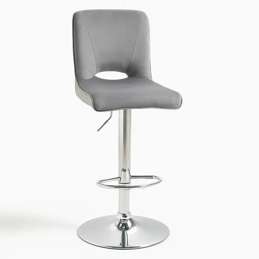 tabourets-de-bar-réglable-gris